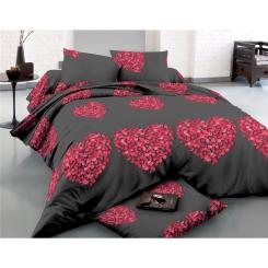 Постельное белье MirSon Сатин 22-1290-1 Heart of flowers 2х143х210 Фото
