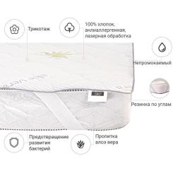 Наматрасник MirSon №1003 Alberto Eco Aloe Vera 70х130 см Фото 1