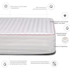 Наматрасник MirSon бавовняний DeLuxe Cotton Aloe Vera 271 160x200 см Фото 1