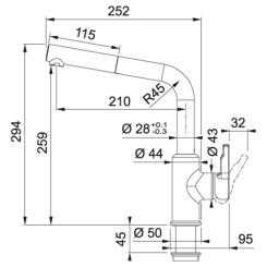Смеситель Franke Urban Фото 1