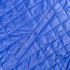 Плед Home Line 4 в 1 клітинка синя 140х190см Фото 2