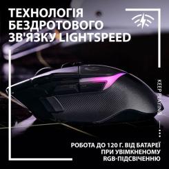 Мышка Logitech G502 X Plus Wireless Black Фото 2