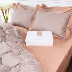 Постельное белье MirSon Satin Жаккард Golden wheat 175х210 Фото 1