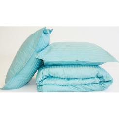 Постельное белье MirSon SatinStripe 30-0015GreenWave 110х140 Детский Фото 7