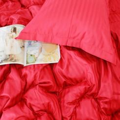 Постельное белье MirSon SatinStripe 30-0018Red 200х220 Евро Фото 2