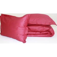 Постельное белье MirSon SatinStripe 30-0018Red 200х220 Евро Фото 6