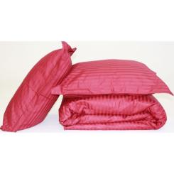 Постельное белье MirSon SatinStripe 30-0018Red 200х220 Евро Фото 7