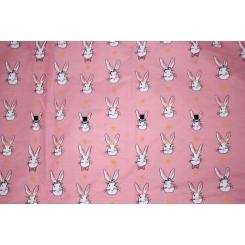 Постельное белье MirSon Бязь 17-0528 Bunnies pink Євро Фото 5