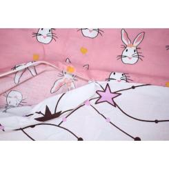 Постельное белье MirSon Бязь 17-0528 Bunnies pink Євро Фото 6