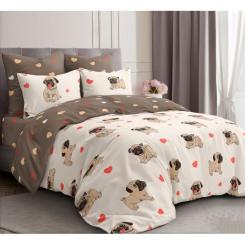 Постельное белье MirSon Бязь 17-0566 Pug-dog Фото