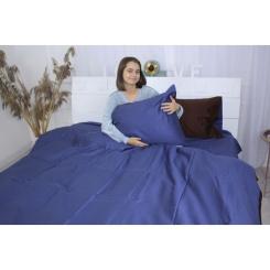 Постельное белье MirSon Сатин Premium Azure 0211+4052 175х210 Фото 4