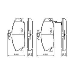 Тормозные колодки Bosch 0 986 424 214 Фото 3