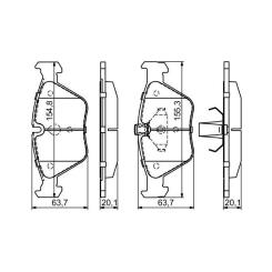 Тормозные колодки Bosch 0 986 424 485 Фото 3