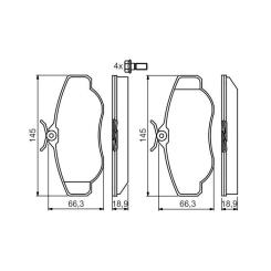 Тормозные колодки Bosch 0 986 424 565 Фото 5