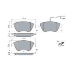 Тормозные колодки Bosch 0 986 424 597 Фото 4