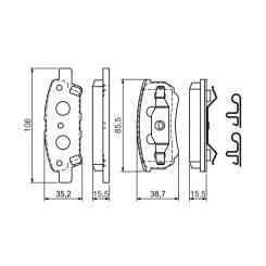 Тормозные колодки Bosch 0 986 424 814 Фото 6