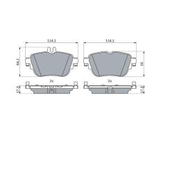 Тормозные колодки Bosch 0 986 424 845 Фото 1