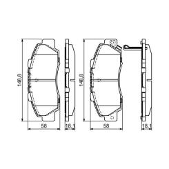 Тормозные колодки Bosch 0 986 461 142 Фото 5