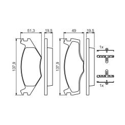 Тормозные колодки Bosch 0 986 468 873 Фото 4