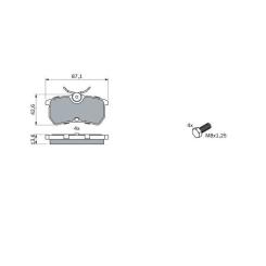 Тормозные колодки Bosch 0 986 494 011 Фото 3