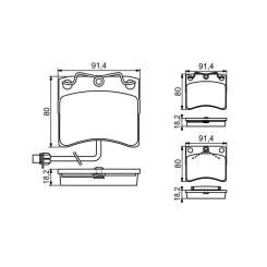 Тормозные колодки Bosch 0 986 494 041 Фото 1