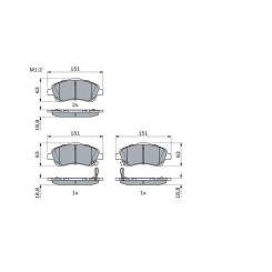 Тормозные колодки Bosch 0 986 494 054 Фото 2