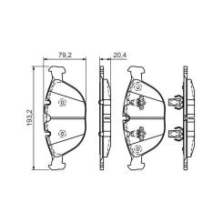 Тормозные колодки Bosch 0 986 494 217 Фото