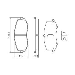 Тормозные колодки Bosch 0 986 494 241 Фото 1