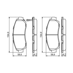 Тормозные колодки Bosch 0 986 494 308 Фото
