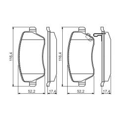 Тормозные колодки Bosch 0 986 494 573 Фото 4