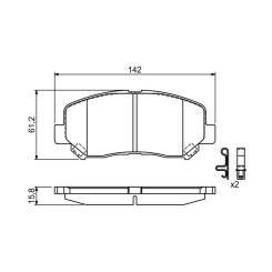 Тормозные колодки Bosch 0 986 494 675 Фото 6
