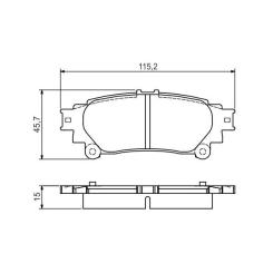 Тормозные колодки Bosch 0 986 495 174 Фото 1