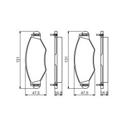 Тормозные колодки Bosch 0 986 495 244 Фото 6