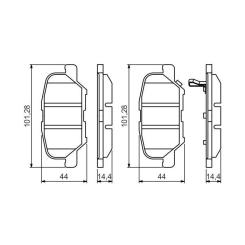 Тормозные колодки Bosch 0 986 495 358 Фото 4