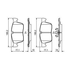 Тормозные колодки Bosch 0986494829 Фото 5