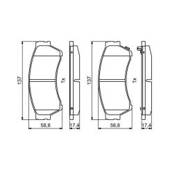 Тормозные колодки Bosch 0986494860 Фото 1
