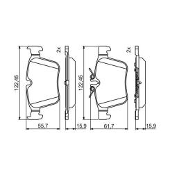 Тормозные колодки Bosch 0986495394 Фото