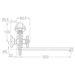 Смеситель TAU VD-5C261C Фото 2