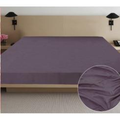 Простынь Ярослав сатин 02 серо-голубой 180х215 Фото