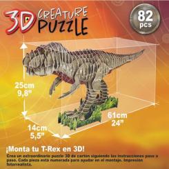 Пазл Educa 3D T-REX 82 елементів Фото 2