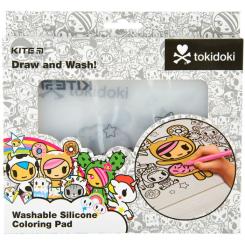 Подкладка настольная Kite силиконовая раскраска tokidoki, 30х40см Фото 1