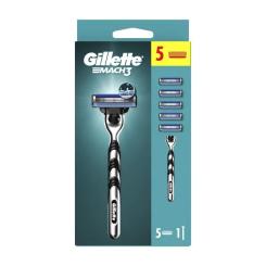 Бритва Gillette Mach3 c 5 сменными картриджами Фото 1