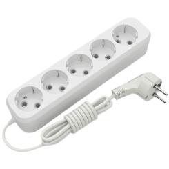 Сетевой удлинитель Electrum C-ES-1794 5.0m, 5 роз, white Фото