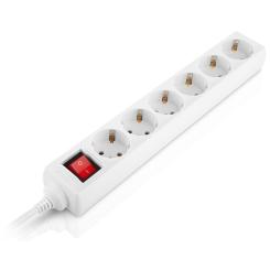 Сетевой фильтр питания REAL-EL RS-6 Protect M 3m, white Фото 2