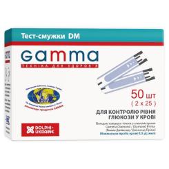 Тест-полоски для глюкометра Gamma DM 50 шт. Фото