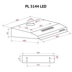Вытяжка кухонная Perfelli PL 5144 IV LED Фото 10
