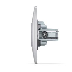 Розетка Videx BINERA 1ая серебр Фото 2