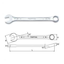 Ключ Toptul комбинированный 6мм Фото 1