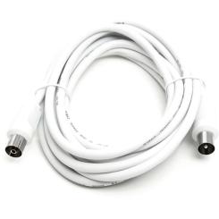 Кабель телевизионный PowerPlant AV 75 Ом, 3.0 м, white Фото