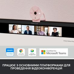 Веб-камера Logitech Brio 300 FHD Rose Фото 6